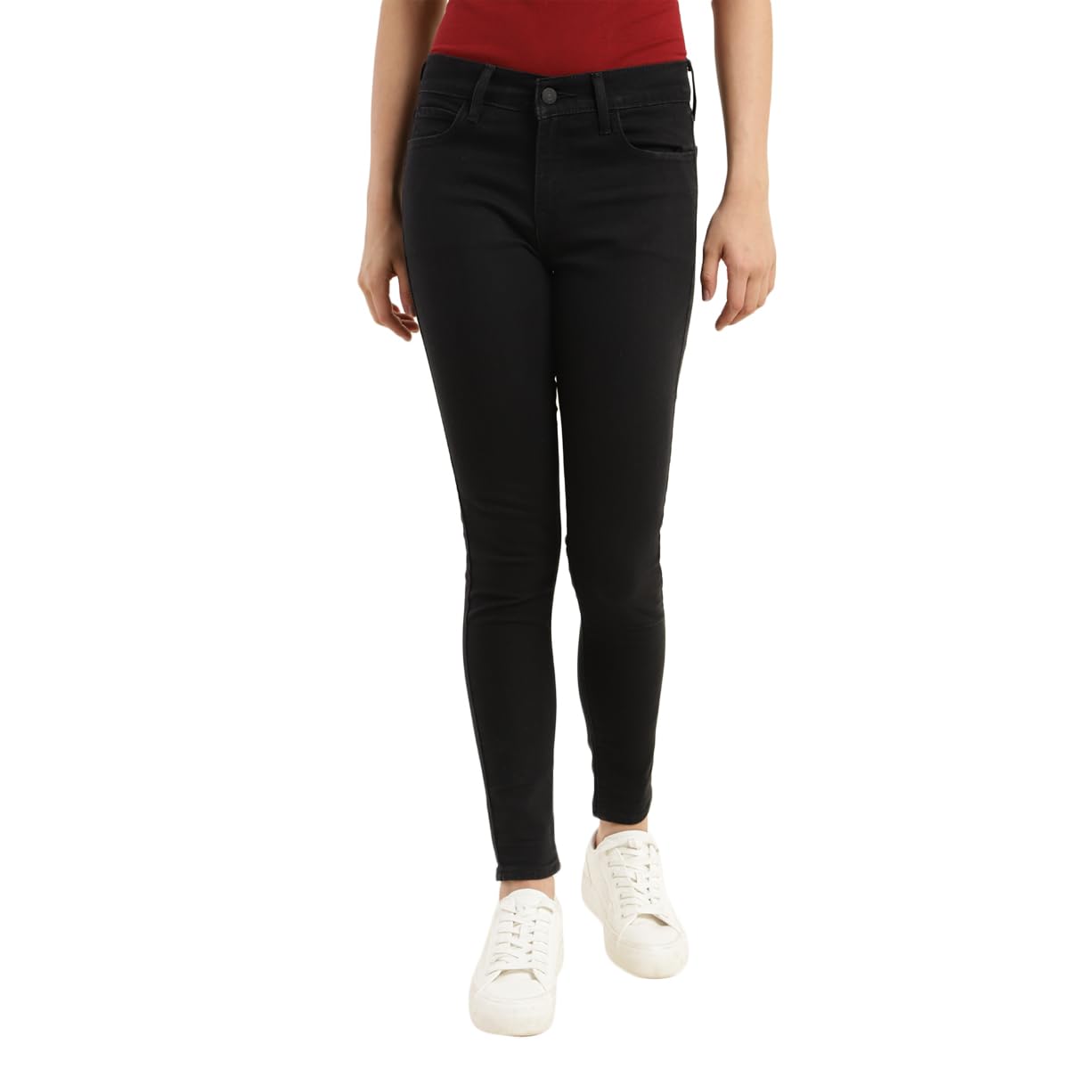Levi's Women's Super Skinny Jeans (A7088-0032_Black) | Rise Style: Mid Rise