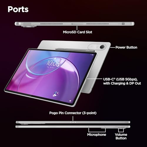 Lenovo Idea Tab Pro Gen 2 with Pen Plus {Smartchoice} 13" Display, 3.5K Resolution, 144Hz Refresh | 8GB, 256GB | Snapdragon 8s Gen 4 | 10200mAh, 4 JBL Speakers, USB 3.0 with DP-Out, Wi-Fi 7, Luna Grey