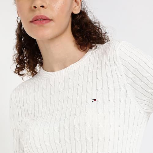 Tommy Hilfiger Womens White Color Sweater (M)
