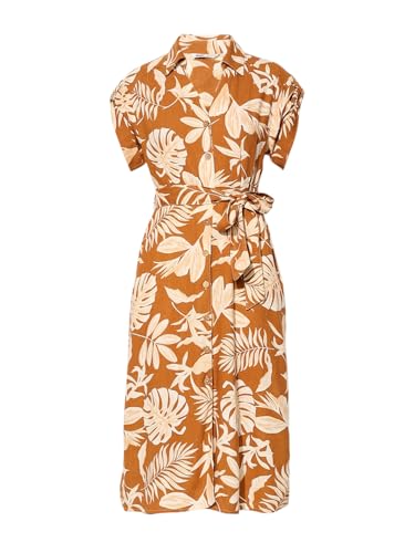 ONLY Women's Fit and Flare Brown Dress