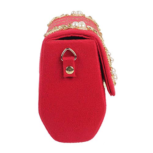 Mochi Womens Synthetic Red Sling (One Size)