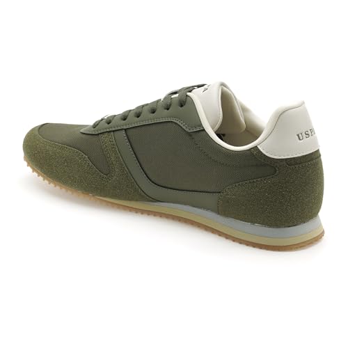 U.S. Polo ASSN. Mens |Clemt 3.0|Olive Stylish Casual Sneaker Shoes for Man, 8 UK