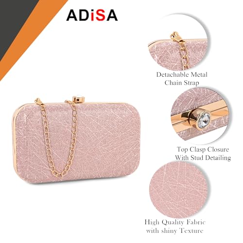 ADISA Constellation formal party clutch with gold chain for women and girls (CL106-PIN)