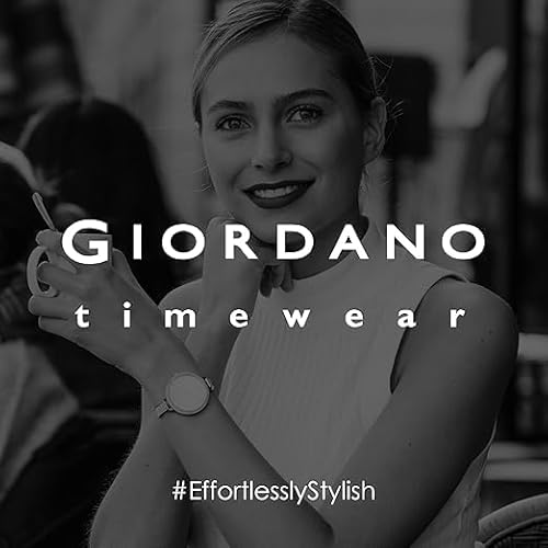 Giordano Analog Wrist Watch for Women Stylish Metal Strap with Water Resistant 3 Hand Mechanism for Girls & Ladies to Compliment Your Look/Ideal Gift for Female - GZ-60033