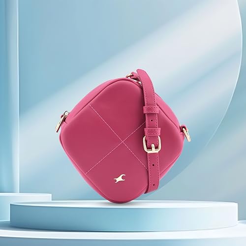 Fastrack Cube Crush Carry Sling | Faux-Leather Women's Handbags | Sling for Casual Carry