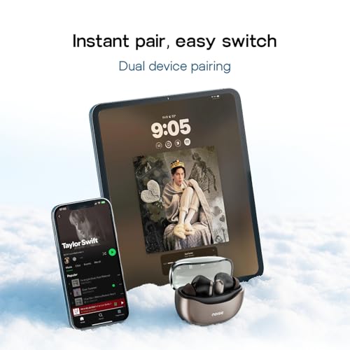 Noise Newly Launched Buds VS601 in Ear Truly Wireless Earbuds with 50H of Playtime, Transparent Case Lid, Quad Mic ENC, Dual Device Pairing, 10Mm Driver, BT V5.3 (Copper Brown)