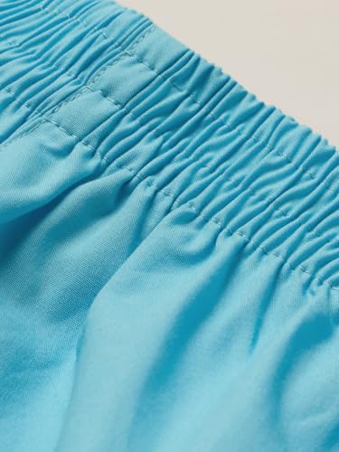 The Souled Store Powerpuff Girls: Bubbles Women and Girls Elastic Waistband Sky Blue Embroidered Cotton Regular Fit Lightweight All-Season Everyday Casual Comfortable Lounge Boxer Shorts