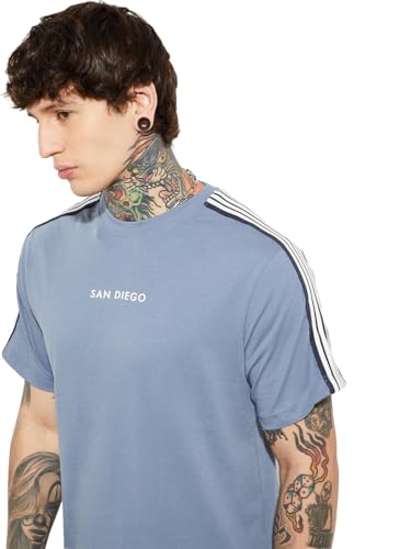 Max Men's Regular Fit T-Shirt (UBCKHS711CT_Blue