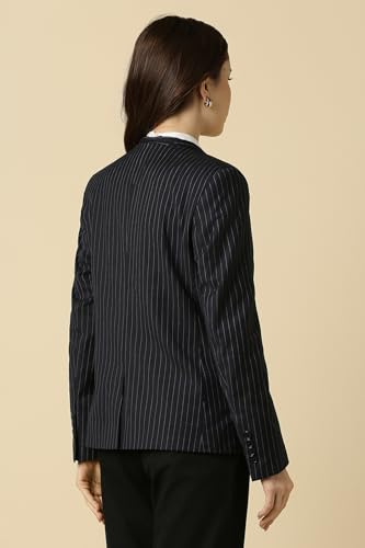 Allen Solly Women's Blazer (AHBZWRGFI13580_Black