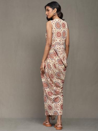 Ritu Kumar Beige Printed Jumpsuit