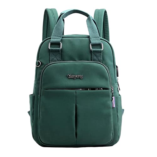 FABLOFT Women Laptop Backpack Lightweight Causal Outdoor Tote Bag Daypack Green