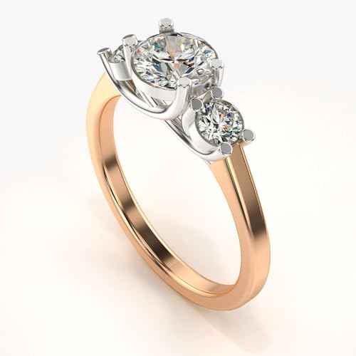 VALANOVA Hallmarked 14K Gold & Certified Lab Grown Diamond 1.08cts | Ring For Women's/Girls | Stylish & Elegant | VGR0461R | Ring Size: 17