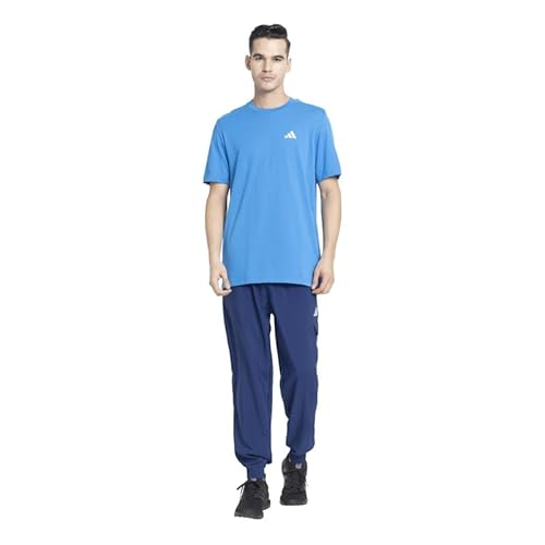 adidas Men M Fr T Casual T-Shirts, Blue, Large