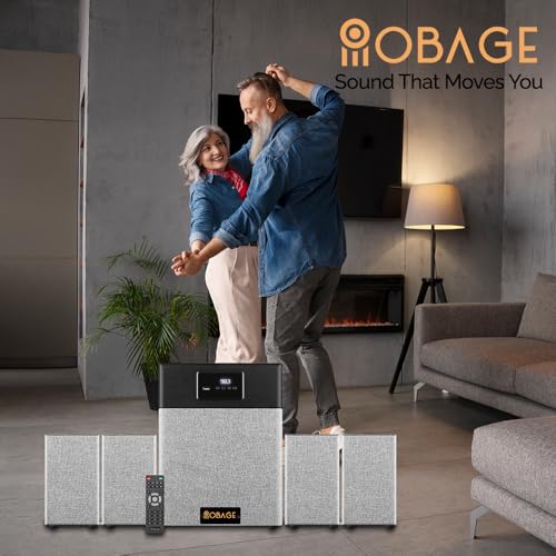 OBAGE Newly Launched Classic-6 120W 4.1 Home Theatre System with HDMI ARC, Optical in, Bluetooth V5.3, USD,FM, AUX