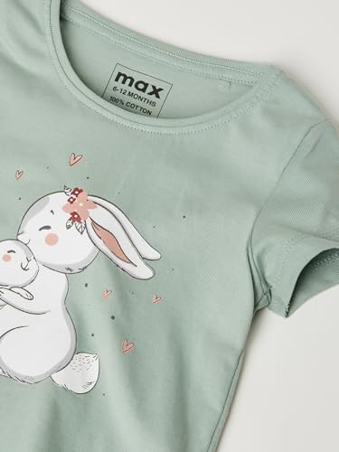 Max Girls Printed T-Shirts - Pack of 3(Multicolour_18-24 M)