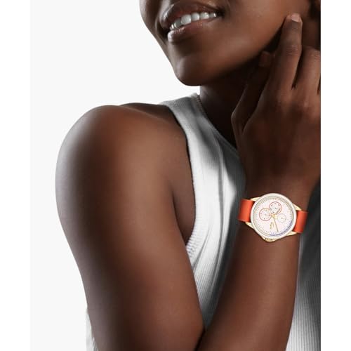 Lacoste Skyhook Qtz Multifunction Pink Round Dial Women's Watch|Leather Material|Multi Color Band - 2001338