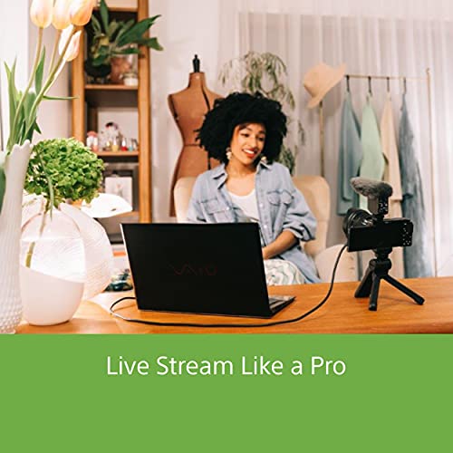 Sony Alpha ZV-E10 24.2 Mega Pixel Interchangeable-Lens Mirrorless vlog Camera, Made for Creators | APS-C Sensor |Advanced Autofocus | Clear Audio & 4K Movie Recording (Body Only) – Black