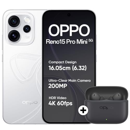 OPPO Reno15 Pro Mini 5G Smartphone 12+512GB White