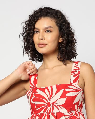 GAP Women's Cotton Classic Above The Knee Casual Dress (442754730_red