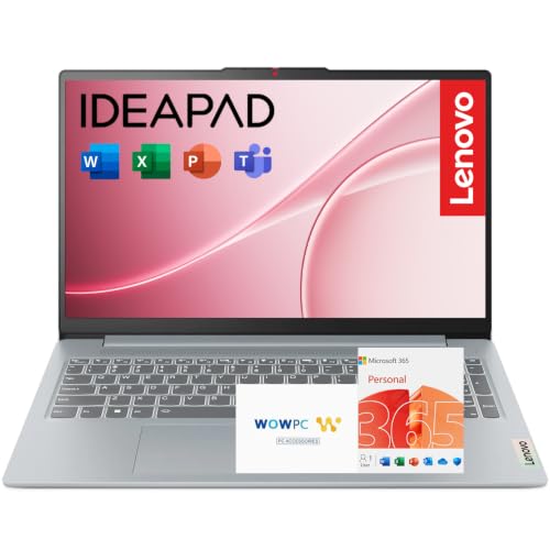 Lenovo IdeaPad Slim 3 • 15.6" FHD Laptop with Microsoft Office 365 • Intel 4 Cores • 128GB SSD • DDR5 • Win 11