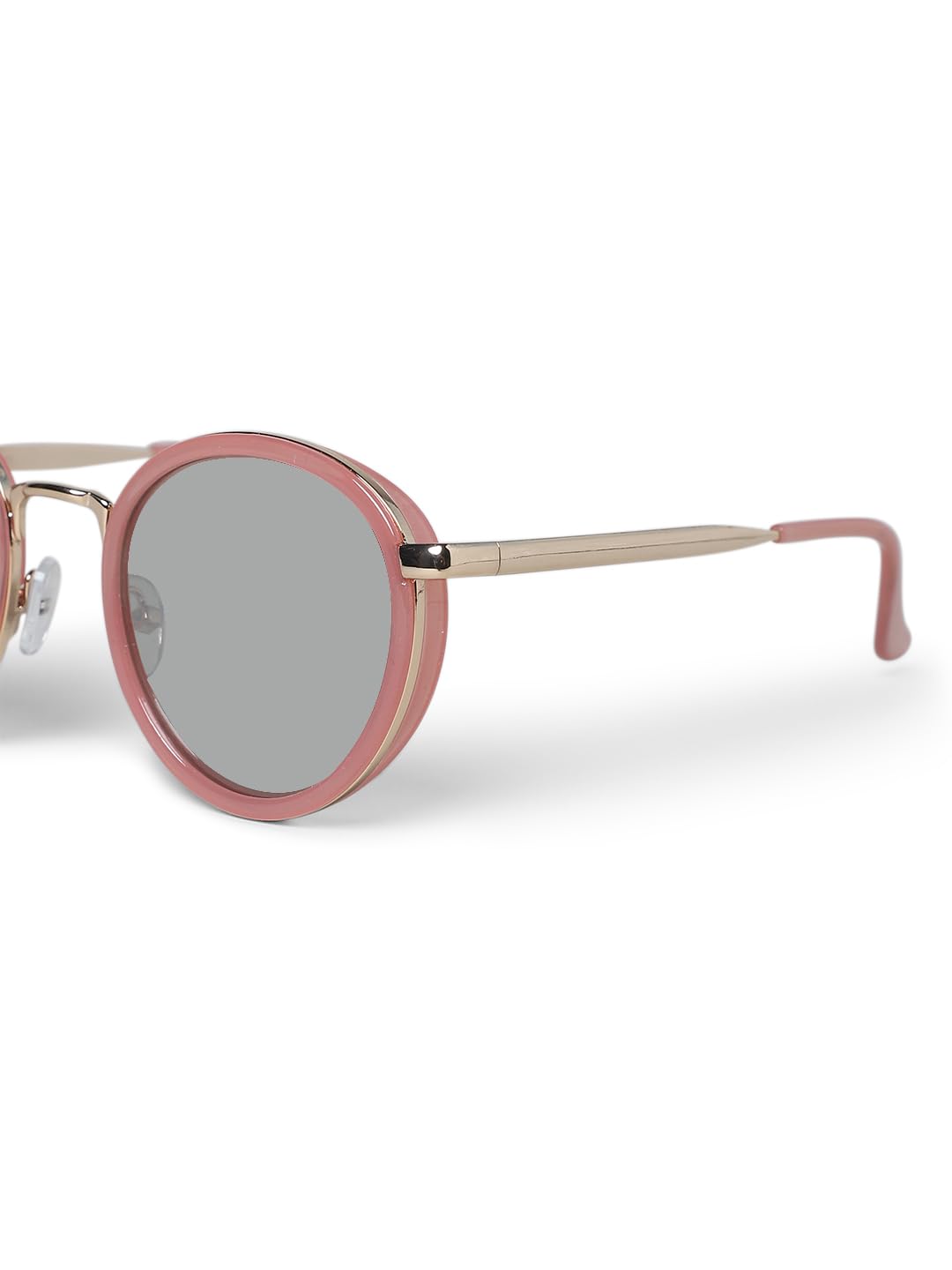 ONLY Women Solid PolyCarbonate Blend Peach Sunglasses