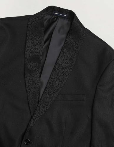 Arrow Men's Dobby Three Piece Ceremony Suit (ARAKSU5501_Black_36)