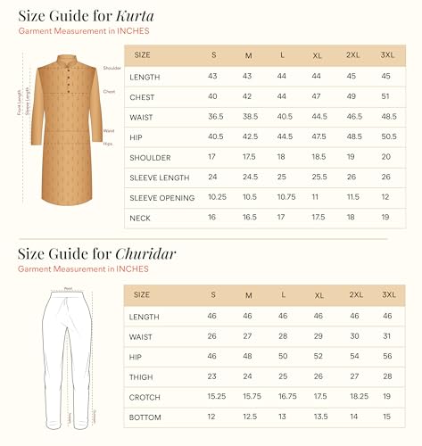 Manyavar Men's Art Silk Printed with Thread Work Kurta Set (Beige,S)