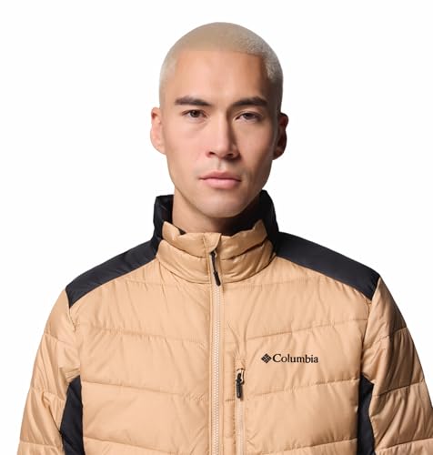 Columbia Men Beige OmniHeat Infinity Labyrinth Loop II Down Jacket, L