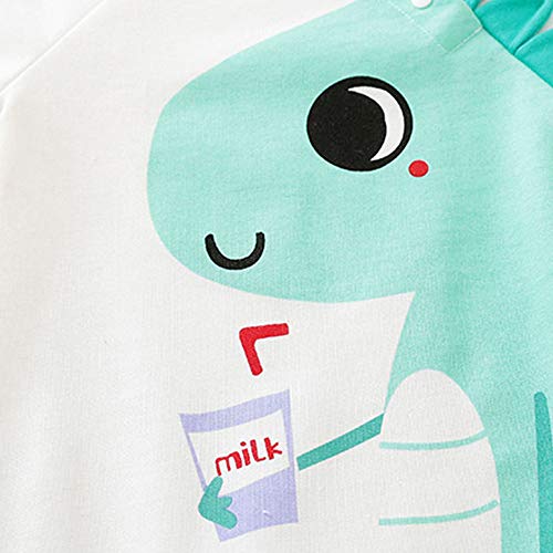 Hopscotch Boys And Girls Cotton Graphic Print Bodysuit In White Color For Ages 9-12 Months,Jumpsuit