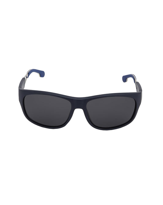 Carlton London Black with Blue Toned and Black Polarised Lens Sports Sunglass for men
