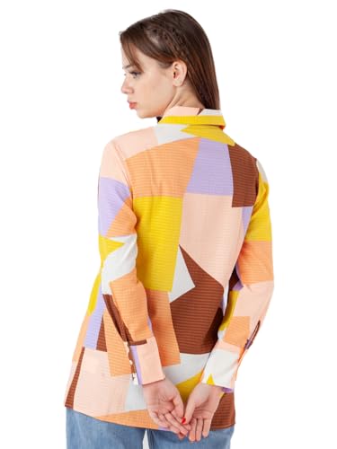Zink London Women's Multi-Colored Printed Regular Shirt