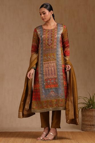 Soch Women's Viscose Salwar Suit (OWS5CD21949_Maroon