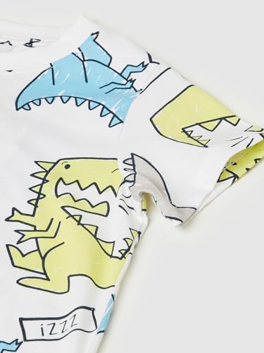 Max Boys Cotton Shorts Set (Off White_5-6Y)