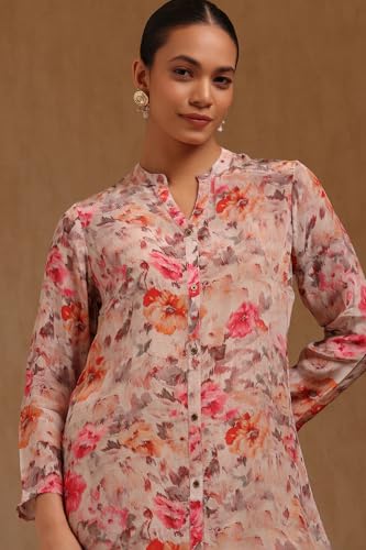 Soch Womens Multicolour Crepe Floral Print Tunic