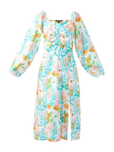 VERO MODA Women's Fit and Flare Blue Dress