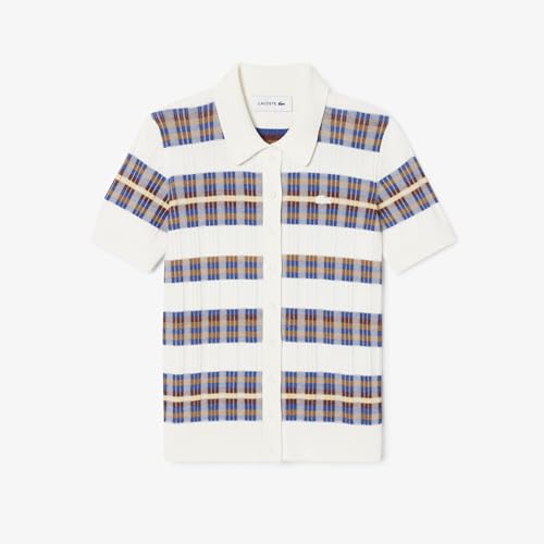 Lacoste Women's Polyester Blend Modern Sweaters (AF41426Q1_White-6QI_40)