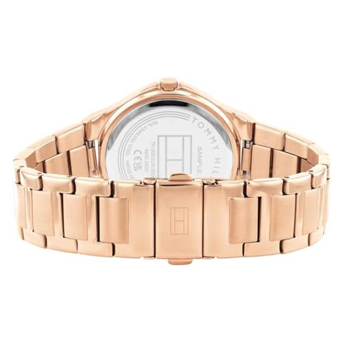 Tommy Hilfiger Quartz Analog Rose Gold Stainless Steel Strap for Women-TH1782643
