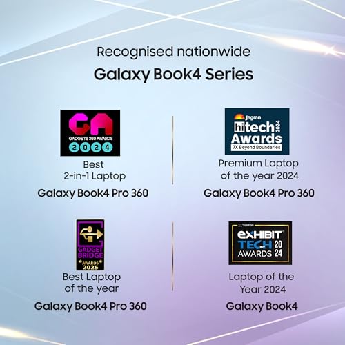 Samsung Galaxy Book4 (Gray, 16GB RAM, 512GB SSD) | 15.6" Full HD Screen | Intel Core i7 1355U Processor | Windows 11 Home | MS Office 2021 | Fingerprint Reader | Intel Iris XE Graphics | RJ45 LAN Port