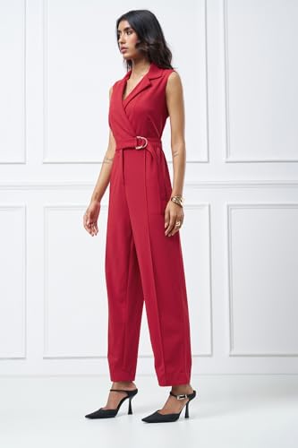 Annabelle by Pantaloons Womens Jumpsuit_SS26WWANDNJ00024V60A169_Scarlet SAGE_XS