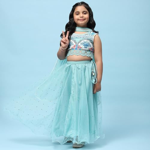 BIBA Girls PRINTED STRAIGHT KID(KWSUMMER ZEST5826_WHITE_11)