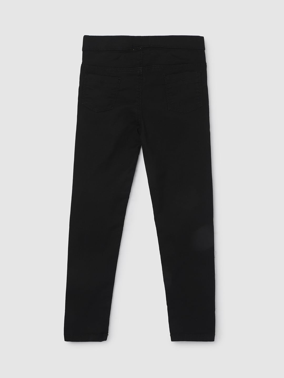 Max Girls Solid Slim Fit Jeggings (S24CBD06BLACK)_5-6Y