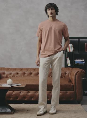 Andamen Men Compact Cotton Crew Neck Brown