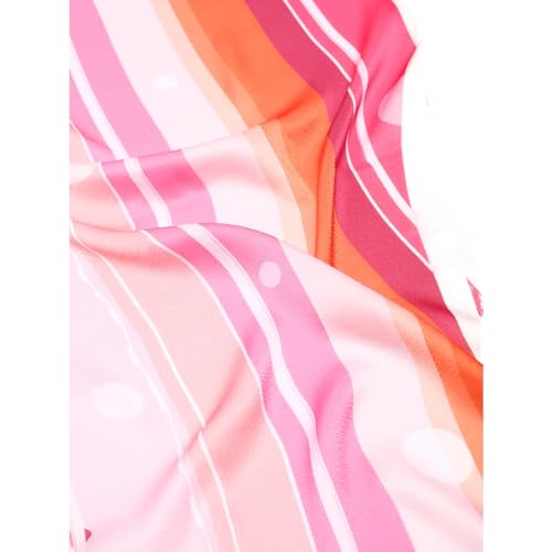 Kalyan Silks Women's Orange Saree With Floral Prints Without Border With Plain Light Pink Blouse