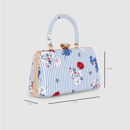 ESBEDA Blue Color Saronno Clutch For Womens | ESBEDA Clutches, Printed Clutches For Women's,