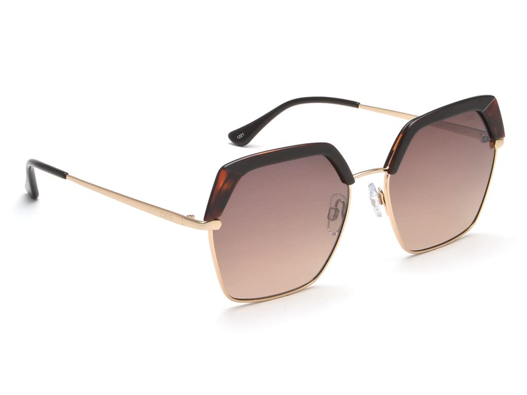 IDEE_Hexagon_Metal_Women_UV Protected_Full Rim_SUNGLASS