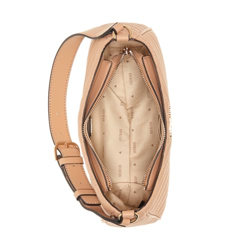 Guess Women's Beige Quilted Shoulder Bag| Ladies Purse Handbags | Gift For Ladies