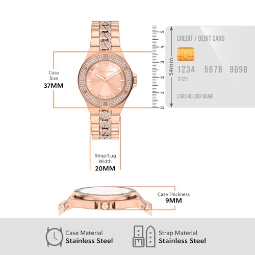 Michael Kors Lennox Rose Gold Watch MKO1247