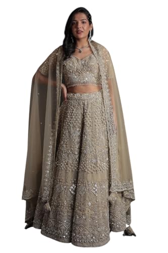 Women's Net Lehenga with Intricate Detailing