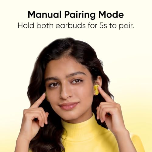 realme Buds T500 Pro TWS Earbuds with 12.4mm Drivers, Upto 50dB ANC,3D Spatial Audio, 56H Playtime, AI ENC, IP55 Rating, and 45ms Low Latency BT 6.1 (Orange Mint)