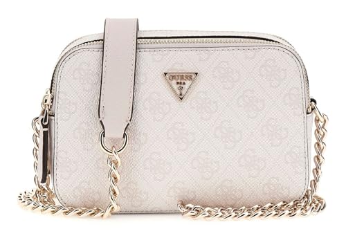 GUESS Woman Off White Printed Tenerife Mini Crossbody Bag